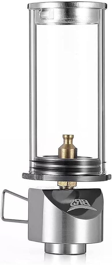 BRS Gas Lantern Dreamlike Candle Lamp Outdoor Portable Tent Lamp Glass Mantle Lantern (2 pcs)