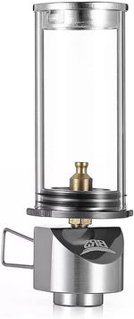 BRS Gas Lantern Dreamlike Candle Lamp Outdoor Portable Tent Lamp Glass Mantle Lantern (2 pcs)