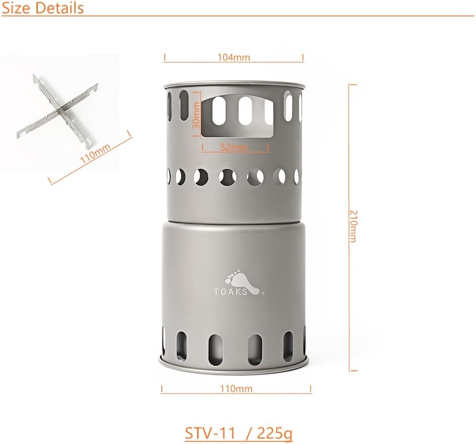 TOAKS Titanium Wood Burning Stove