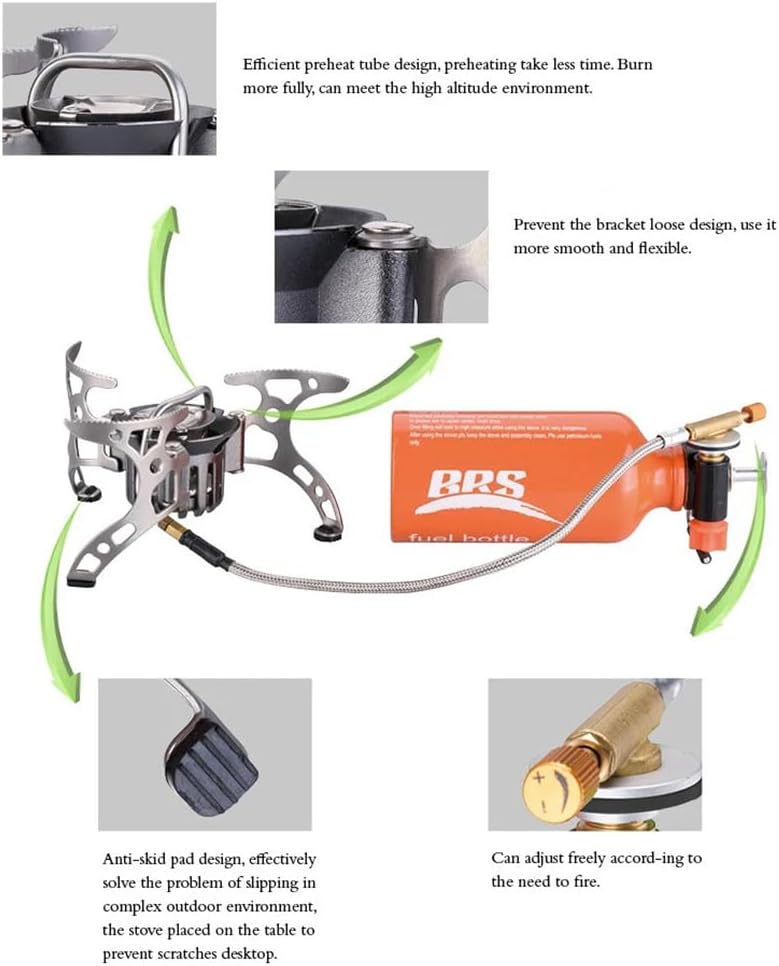 BRS-8A 4500W Multi Fuel Portable Camping Stove, Butane & Diesel
