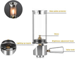 BRS Gas Lantern Dreamlike Candle Lamp Outdoor Portable Tent Lamp Glass Mantle Lantern (2 pcs)