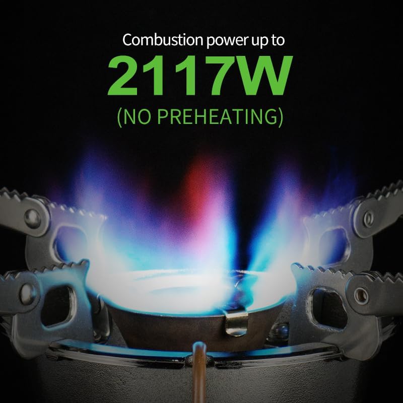 BRS-29B Portable Gasoline Stove, 2117W Preheat-free Integrated Oil Burner