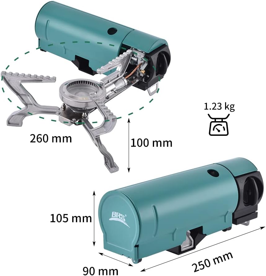 Portable Butane Camping Stove (Mars Green)