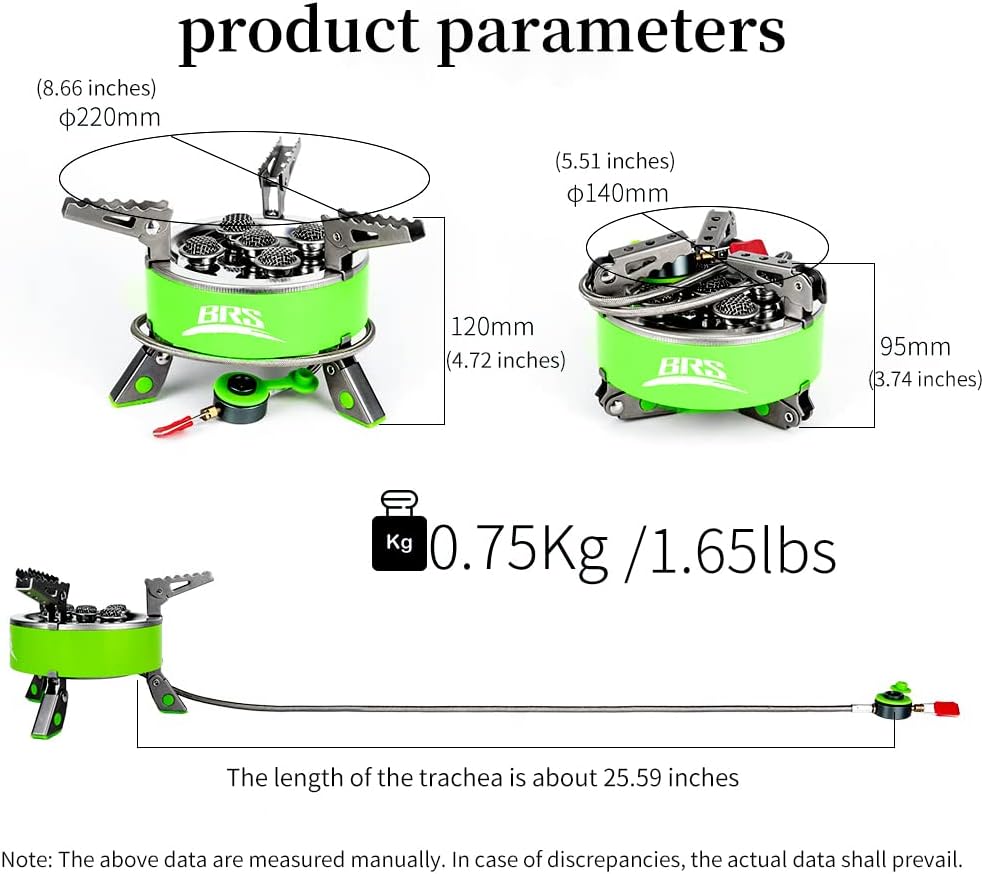 BRS-75 7000W Camping Stoves, Portable 5 Burners Camping Stove