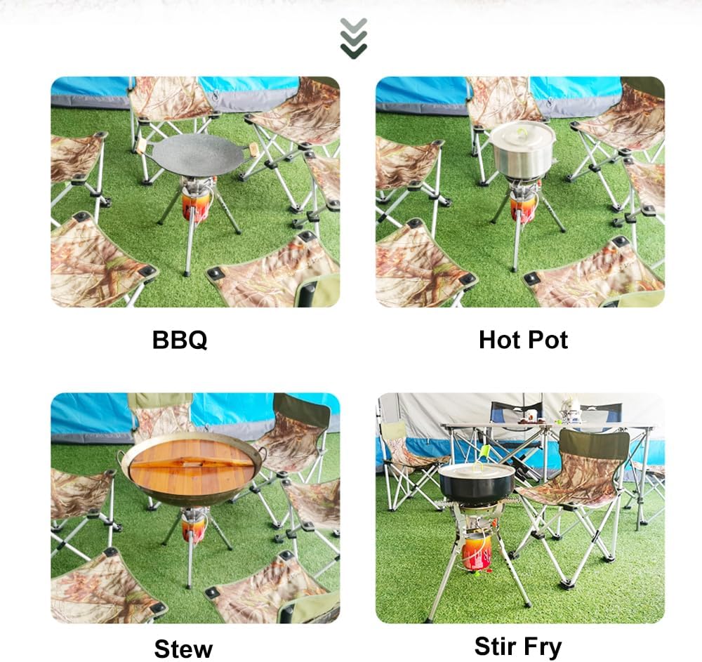 BRS High Power Windproof Integrated Lifting Cooking Stove